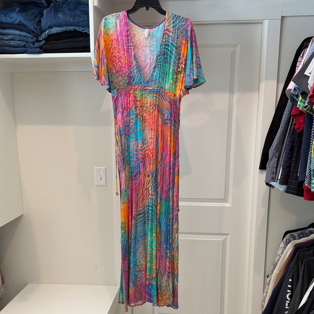 Luli Fama Wild Waters Maxi Dress
